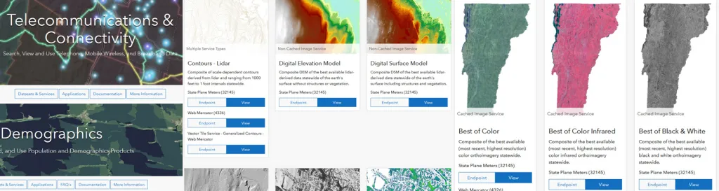 Vermont Open Geodata Portal images.