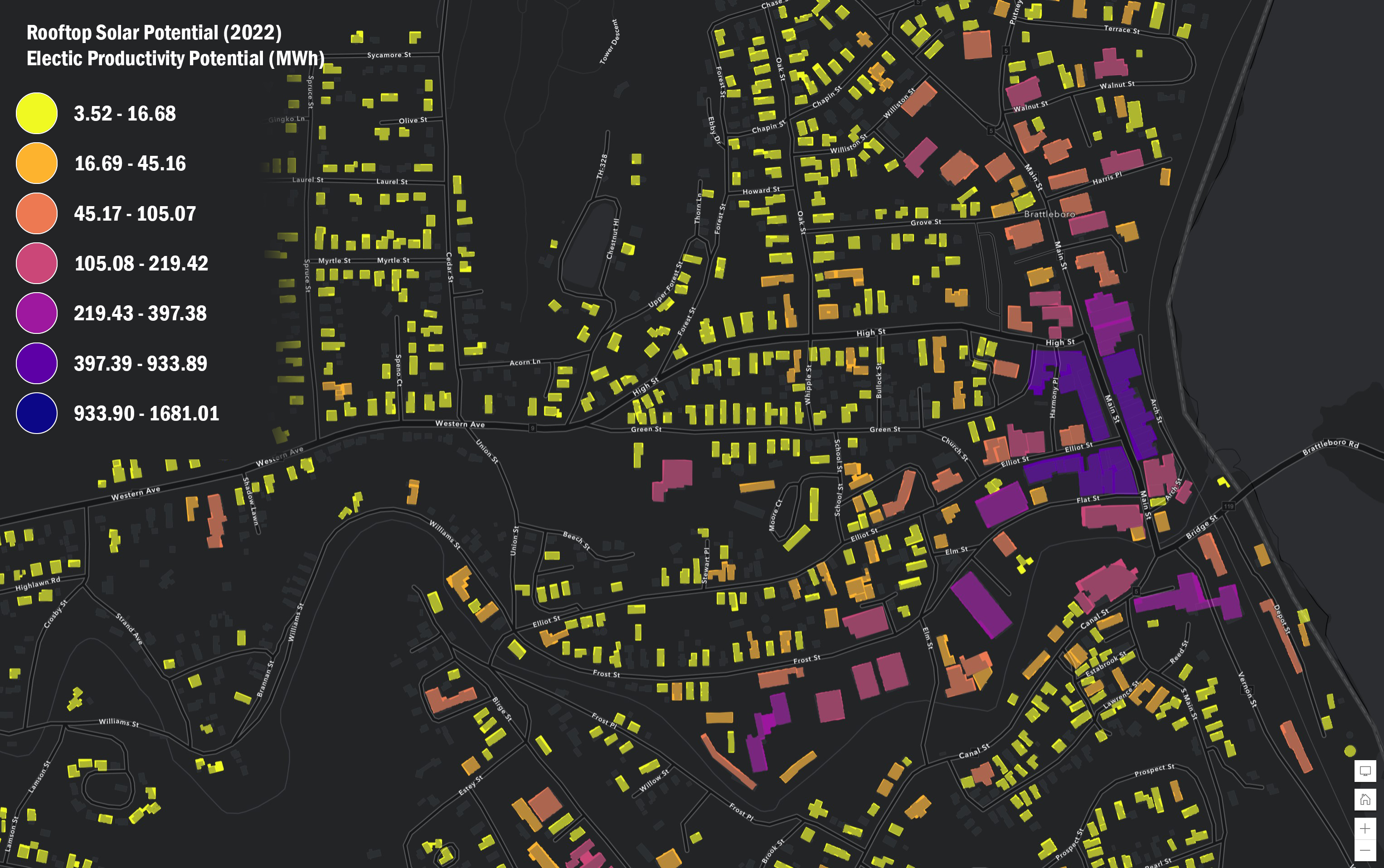 Rooftop Solar Potential Example