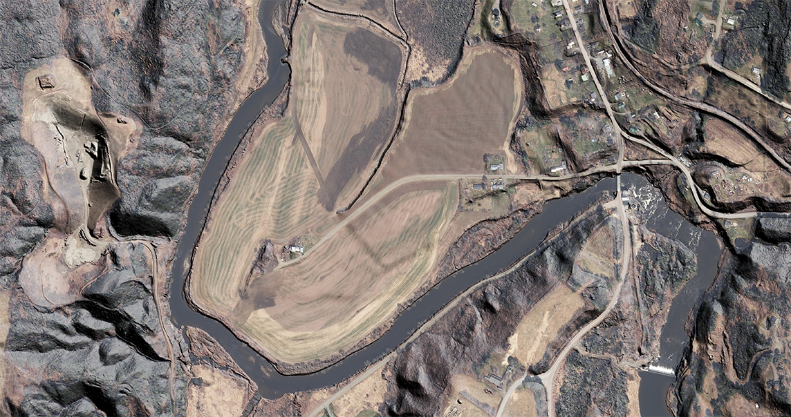 QL1 Pilot Area Hillshade Imagery Overlay