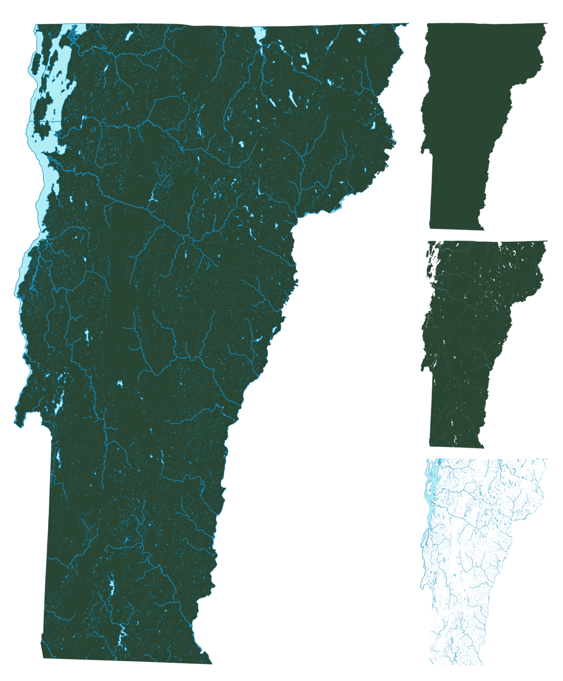 Vermont Land and Water Area
