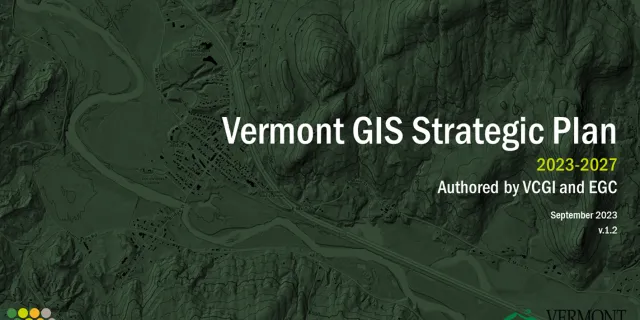 VT GIS Strategic Plan 2023 - 2027 Cover