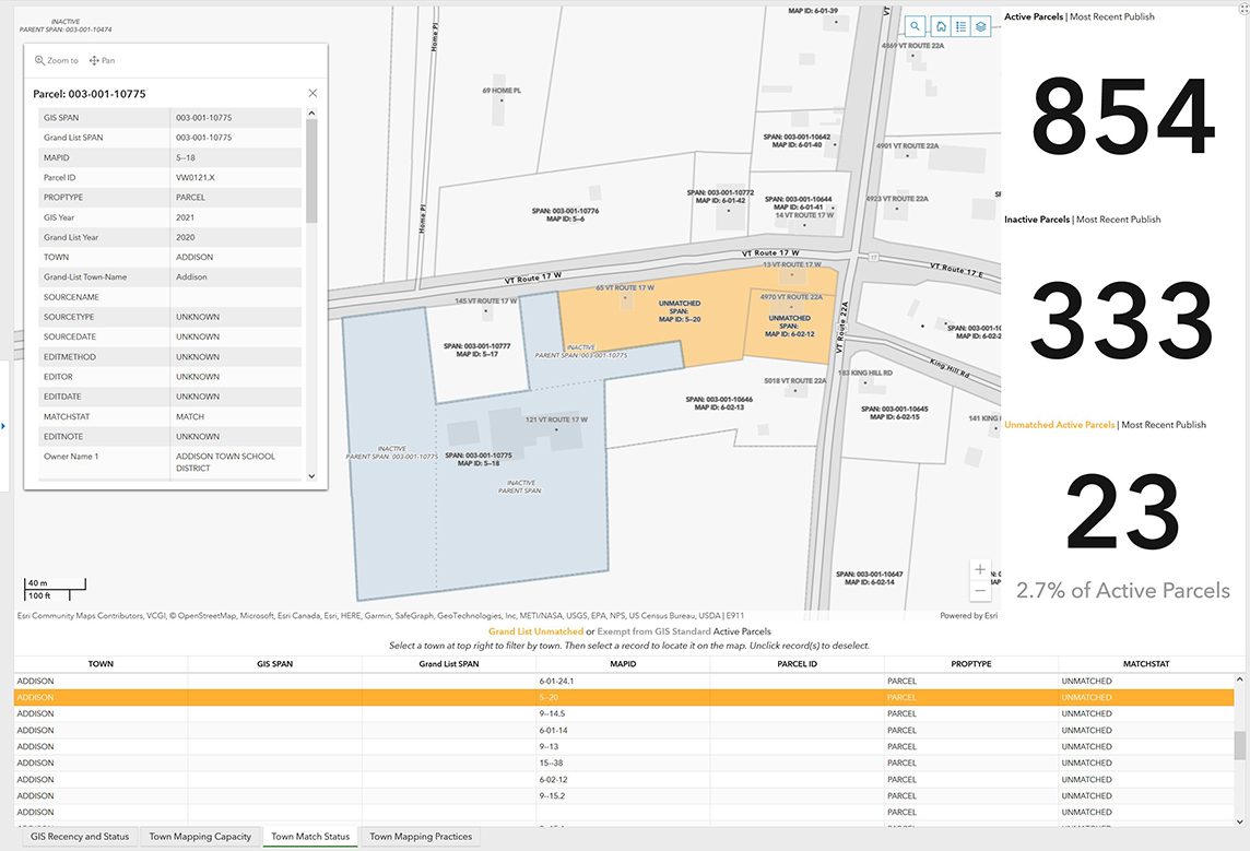 Town Mapping Status App